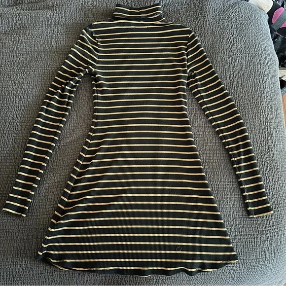 BDG Stripped Turtleneck Dress - Picture 3 of 3